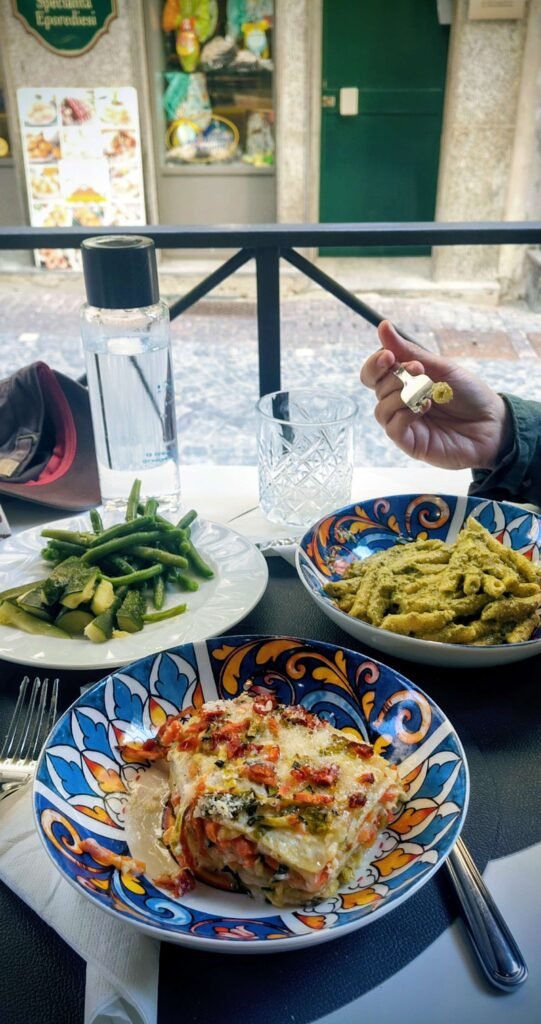 Slow travel example of local food